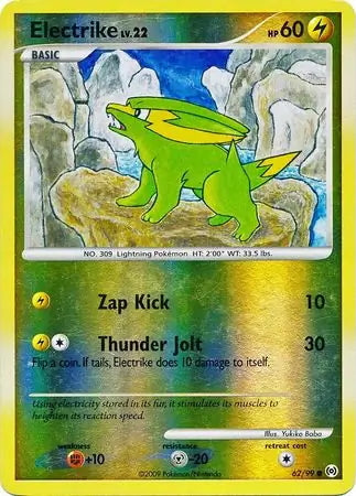 Arceus Set Electrike #62/99 reverse holo